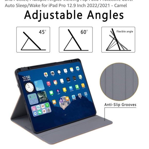 HFcoupe iPad Pro 12.9 Case,5th, 6th generation~iPad Pro 12.9 2021, 22, 23, 24 - Picture 6 of 15